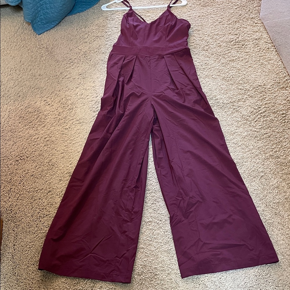HALARA Deep Wine Jumpsuit